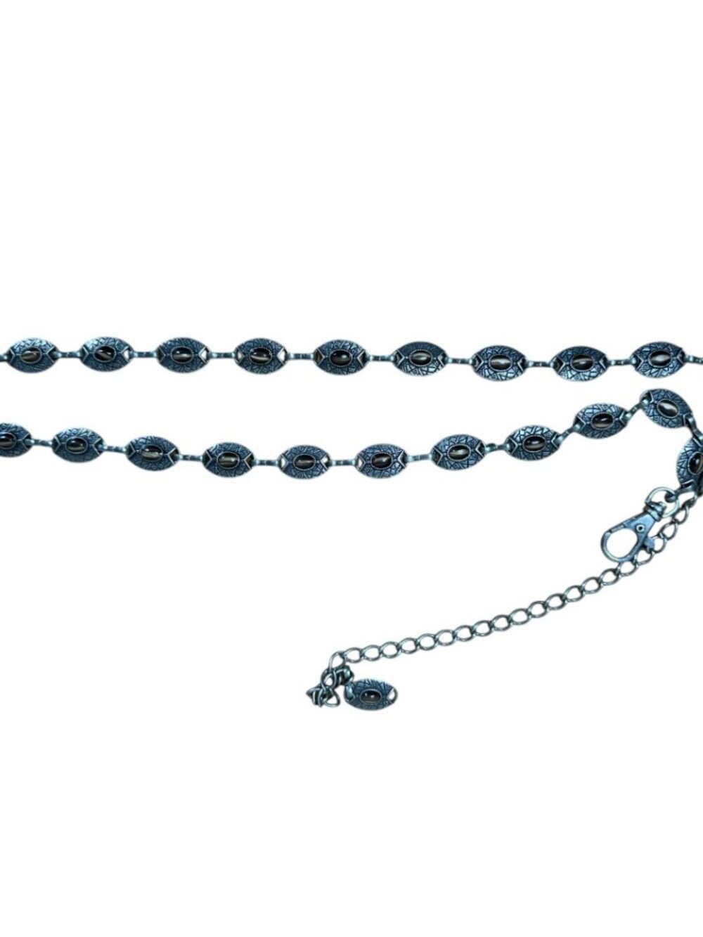 Silver & Cat's Eye Stone Belt